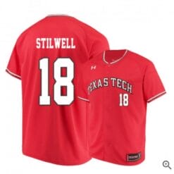 Cole Stilwell Jersey Texas Tech Red Raiders Baseball NCAA College Red Alumni #18