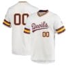 Custom Arizona State Jersey Name and Number Baseball College White