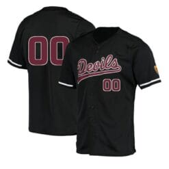Custom Arizona State Jersey Name and Number Baseball College Black