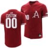 Custom Arkansas Razorbacks Jersey Name and Number Baseball NCAA College Cardinal