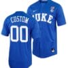 Custom Duke Blue Devils Jersey Name and Number Baseball NCAA College Royal