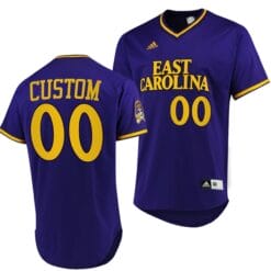 Custom ECU Pirates Jersey Name and Number Baseball NCAA College Purple