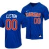 Custom Florida Gators Jersey Name and Number Baseball NCAA College Full Button Royal