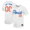 Custom Florida Gators Jersey Name and Number Baseball NCAA College White