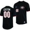 Custom Georgia Bulldogs Jersey Name and Number Baseball NCAA College Black
