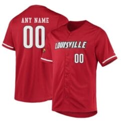 Custom Louisville Cardinals Jersey Name and Number Baseball College Red