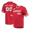 Custom Nebraska Huskers Jersey Name and Number Baseball NCAA College Scarlet