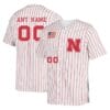 Custom Nebraska Huskers Jersey Name and Number Baseball NCAA College White
