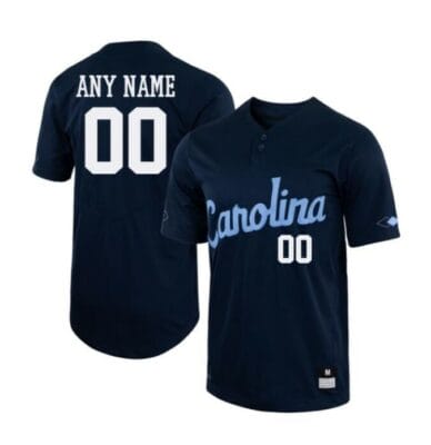 Custom North Carolina Jersey Name and Number Baseball NCAA College Navy