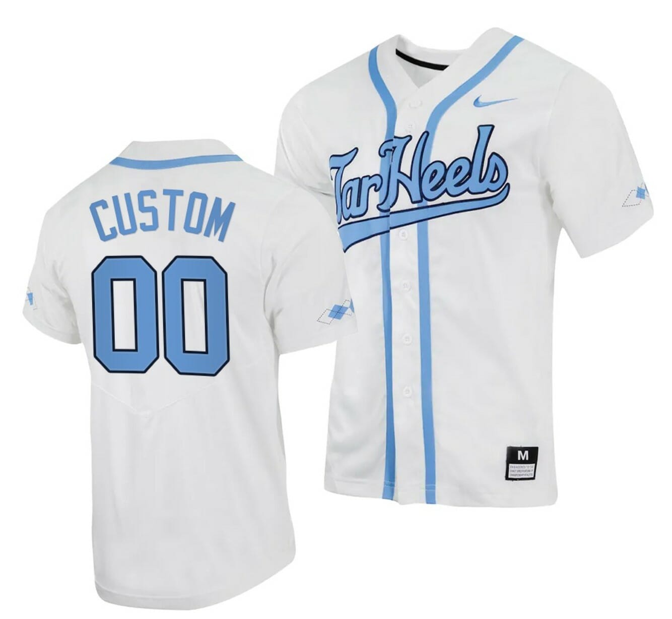 Custom North Carolina Jersey Name and Number NCAA College White