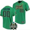 Custom Notre Dame Jersey Name and Number Baseball NCAA 2022 College World Series Green