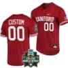 Custom Stanford Cardinal Baseball Jersey Name and Number NCAA 2022 College World Series Red