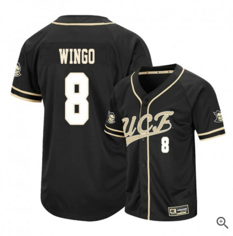 Dalton Wingo Jersey UCF Knights Baseball NCAA College Black Alumni #8