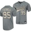 Devin Futrell Jersey Vanderbilt Commodores College Baseball Full-Button Grey #95