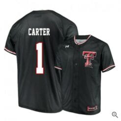 Dillon Carter Jersey Texas Tech Red Raiders Baseball NCAA College Black Alumni #1