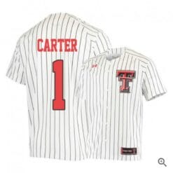 Dillon Carter Jersey Texas Tech Red Raiders Baseball NCAA College White Alumni #1