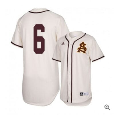 Drew Swift Jersey Arizona State Sun Devils Baseball NCAA College Alumni White #6