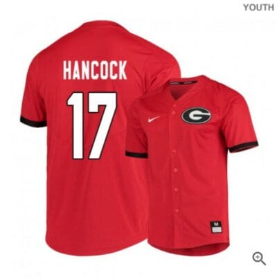 Emerson Hancock Jersey Georgia Bulldogs Baseball NCAA College Red Elite Alumni #17