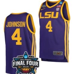 Flau'jae Johnson Jersey LSU Tigers College Basketball 2023 National Championship Bound Purple #4