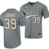 Gavin Casas Jersey Vanderbilt Commodores College Baseball Full-Button Grey #39