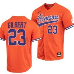 Geoffrey Gilbert Jersey Clemson Tigers College Baseball Orange Full-Button #23