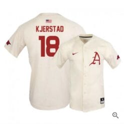 Heston Kjerstad Jersey Arkansas Razorbacks Baseball NCAA College Alumni Elite White #18