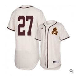 Hunter Jump Jersey Arizona State Sun Devils Baseball NCAA College Alumni White #27