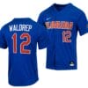 Hurston Waldrep Jersey Florida Gators College Baseball Full-Button Royal #12