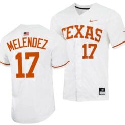 Ivan Melendez Jersey Texas Longhorns College Baseball The Hispanic Titanic White #17