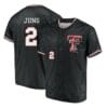 Jace Jung Jersey Texas Tech Red Raiders Baseball Under Armour NCAA College Black Alumni #2