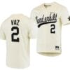 Javier Vaz Jersey Vanderbilt Commodores College Baseball Replica Cream #2