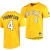 Jordan Thompson Jersey Lsu Tigers Baseball NCAA College Vapor Untouchable Elite Gold #4