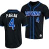 Jud Fabian Jersey Florida Gators College Baseball Full-Button Black #4