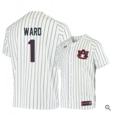 Judd Ward Jersey Auburn Tigers Baseball NCAA College White Blue Alumni #1