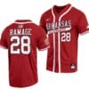 Kole Ramage Jersey Arkansas Razorbacks College Baseball Red College #28