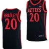 Matt Bradley Jersey San Diego State Aztecs College Basketball Black #20