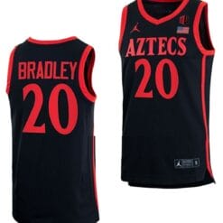 Matt Bradley Jersey San Diego State Aztecs College Basketball Black #20