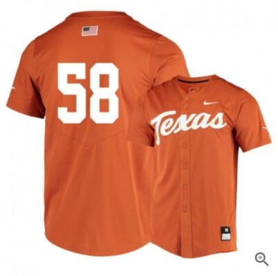 Mason Bryant Jersey Texas Longhorns Baseball NCAA College Elite Orange Alumni #58