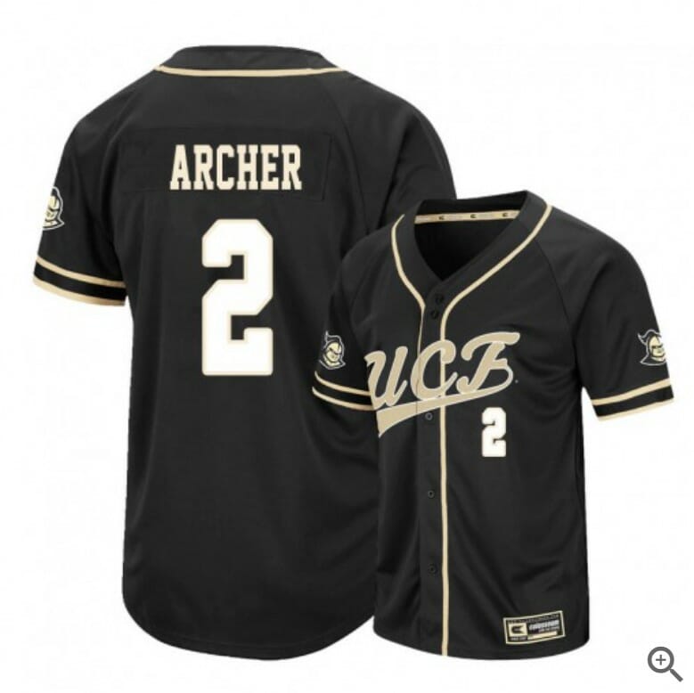 Matt Archer Jersey UCF Knights Baseball NCAA College Black Alumni #2