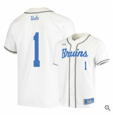 Matt McLain Jersey UCLA Bruins Baseball NCAA College White Alumni #1