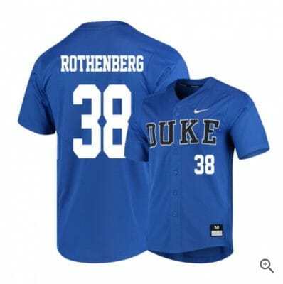 Michael Rothenberg Jersey Duke Blue Devils Baseball NCAA College Blue Elite Alumni #38
