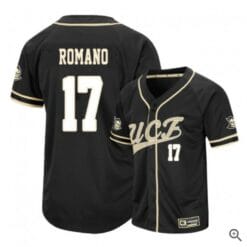 Nick Romano Jersey UCF Knights Baseball NCAA College Black Alumni #17