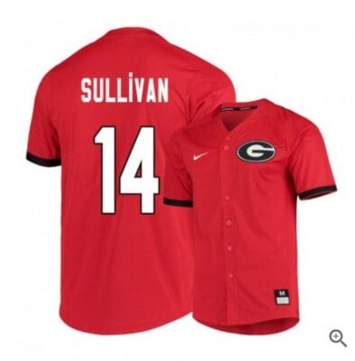 Patrick Sullivan Jersey Georgia Bulldogs Baseball NCAA College Red Elite Alumni #14
