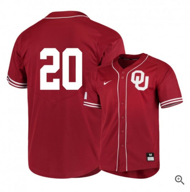 Peyton Graham Jersey Oklahoma Sooners Baseball NCAA College Red Elite Alumni #20