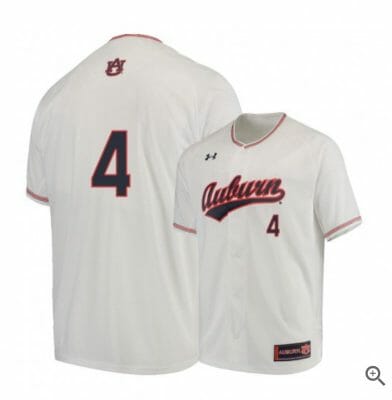 Rankin Woley Jersey Auburn Tigers Baseball NCAA College White Alumni #4