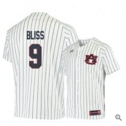 Ryan Bliss Jersey Auburn Tigers Baseball NCAA College White Blue Alumni #9