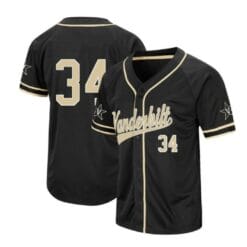 Spencer Jones Jersey Vanderbilt Commodores Baseball NCAA College Black Alumni #34