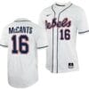 TJ McCants Jersey Ole Miss Rebels College Baseball White #16