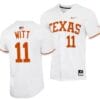 Tanner Witt Jersey Texas Longhorns Baseball NCAA College 2023 MLB Draft Top prospects White #11