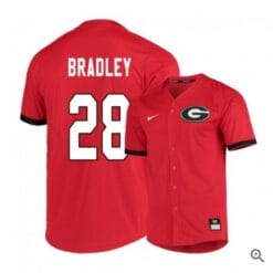 Tucker Bradley Jersey Georgia Bulldogs Baseball NCAA College Red Elite Alumni #28